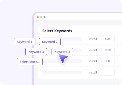 Select Promotion Keywords